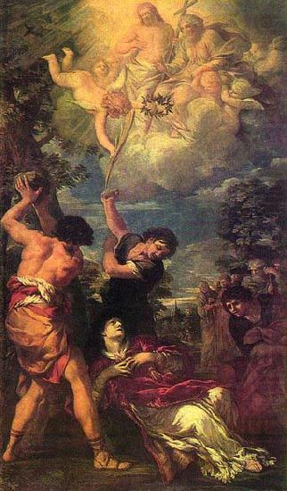 Pietro da Cortona The Stoning of St Stephen oil painting picture